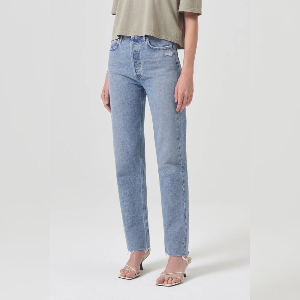 NWT - AGOLDE 90's Pinch Waist High Rise Straight in Ruminate, Size 30